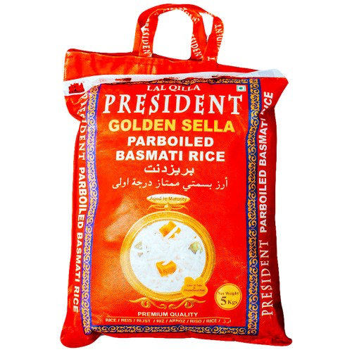 President golden sella basmati rice - 5kg