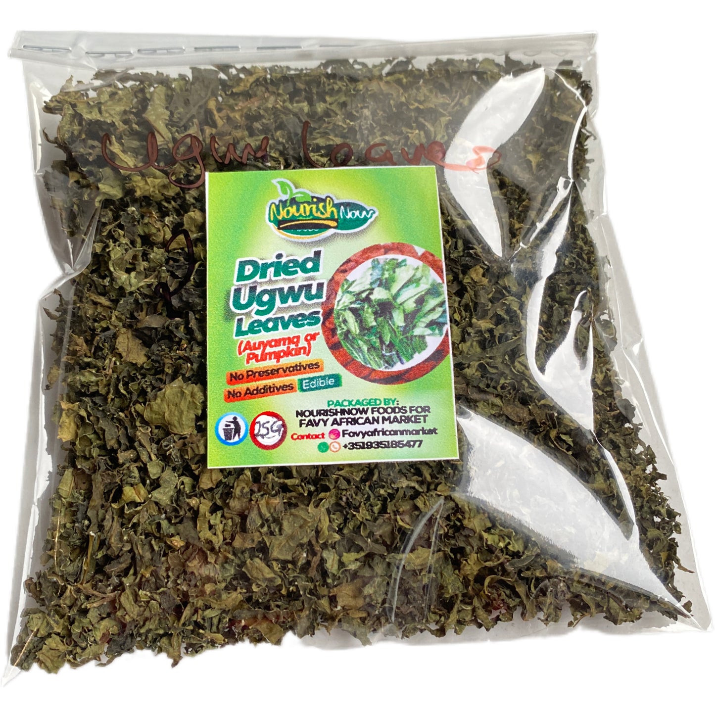 Folhas secas de Ugwu