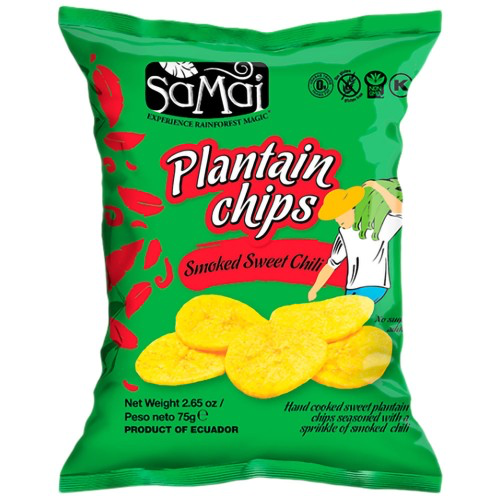 Plantain chips (Samai) Smoked Sweet Chili - 75g