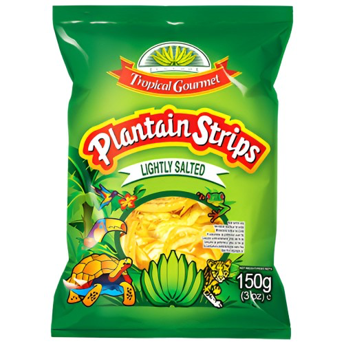 Tropical Gourmet Salted Long Strips Cut Plantain Chips 150g
