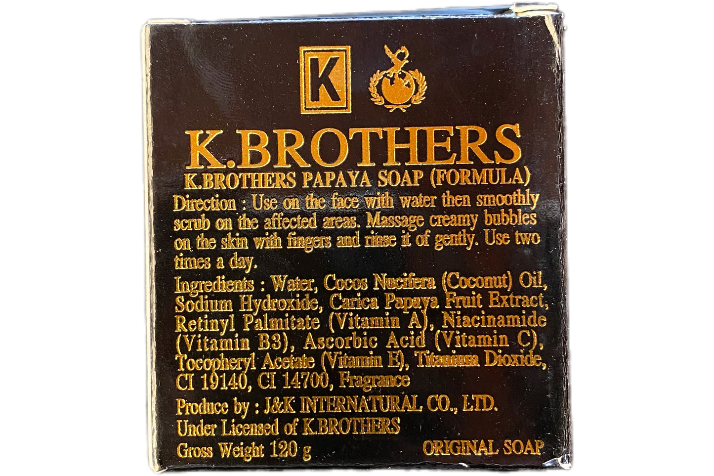 Sabonete de mamão K-Brother