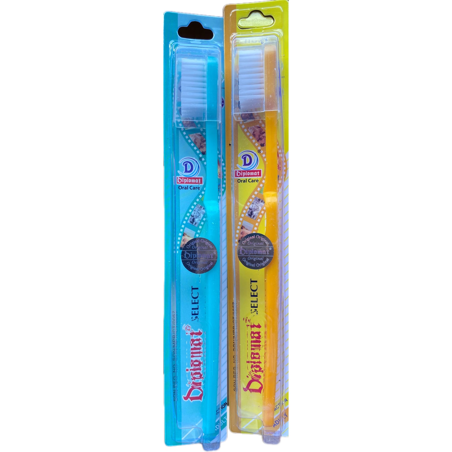 Escova de dentes rígida diplomática