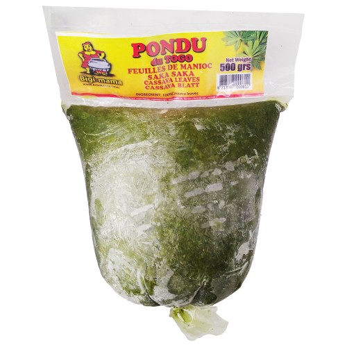 Pondu / Cassava leaf / Saka saka / Cassava blatt / Feuilles de Manioc - du Togo - 500g