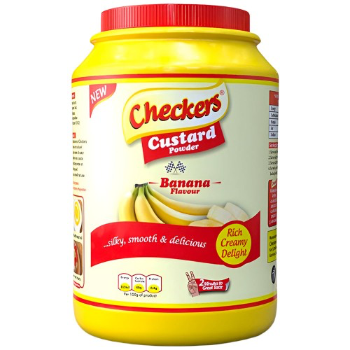 Checkers custard Banana Flavour-2kg