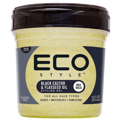 Eco style (black castor & flaxseed oil) hair gel - 473ml